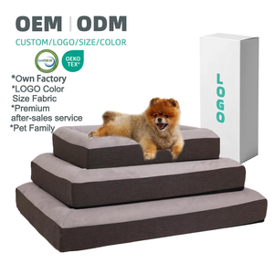 Maßgeschneiderte, Umweltfreundliche Orthopädische Hundebetten aus Memory-Schaumstoff mit Abnehmbarem, Wasserdichtem und Waschbarem Bezug - Product Image 1