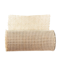 Rollo de caña de mimbre, Hexagonal Natural rollo de malla, muebles blanqueados, tejido abierto con la mejor calidad