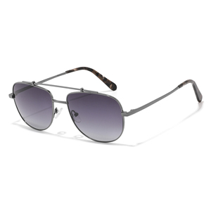 Unisex Full Rim Rectangle Metal Frame Sunglasses <b>Pilot</b> Style UV400 Protection Anti Blue Light for Outdoor Activities Adult - Product Image 5
