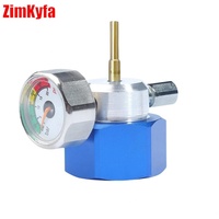 Adaptador de Aluminio Personalizable para Llenado de Tanques de Gas Propano Azul, Manómetros Roscados, Soporte OEM AF03-PA, 1 Año de Garantía