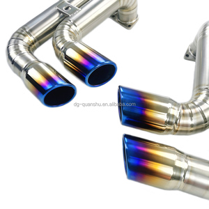 Silencieux d'échappement en titane Kaze <span class=keywords><strong>Ferrari</strong></span> F360 Modena avec tuyau de 63 mm et embouts de 76 mm X4 pour 2000-2005 - Product Image 6