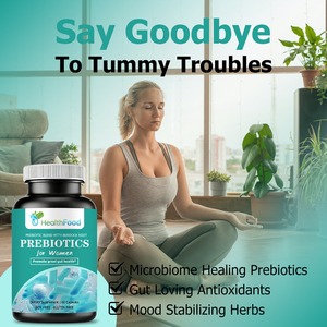 Prébiotiques de haute qualité pour femmes en capsules avec racine de bardane. Renforcez vos défenses naturelles. Renforcez les défenses naturelles du corps. - Product Image 4