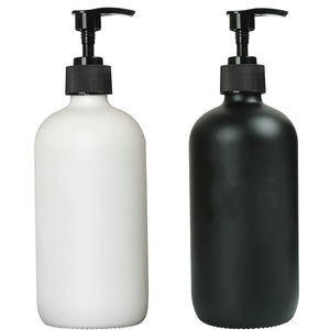 Bouteille à pompe de 16 oz de qualité supérieure, personnalisée en usine, pour savon liquide, shampoing, lotion et <span class=keywords><strong>essence</strong></span> dans la salle de bain - Product Image 1