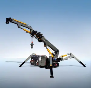 3-ton spider crane long arm fly jib mini crane crawler with foldable lifting CE EPA best price