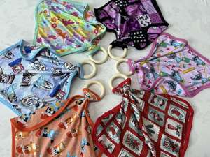 Couverture en bambou RTS pour bébé, couverture nouée avec anneau <span class=keywords><strong>de</strong></span> dentition en bois, boîte surprise - Product Image 2