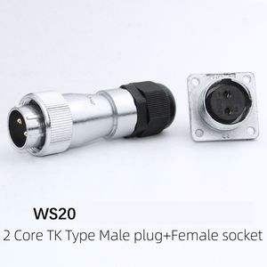 Conector de Aviación HS/WS20 TK de 2-12 Pines IP67 con Acoplamiento Roscado - Conector Metálico para Cableado Automotriz y Maquinaria Industrial - Product Image 5