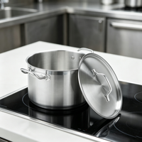 Ensemble de casseroles pour cuisinière à induction, batterie de cuisine en acier inoxydable, ensemble de casseroles en acier inoxydable pour la maison