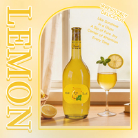 BARAKA Vin Doux Mélangé Menthe Citron Moscato, 750ml, Commande en Gros, Direct Usine, Idéal pour les Bars, Restaurants et Magasins