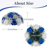 Bouquet de fleurs en soie, roses artificielles, centre de table, boule de fleurs pour réception de mariage, événement et décoration de la maison