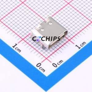 HC-TYPE-C-16P-026W USB Connector SMD Connector ( Connector Type: Type-C )( Gender: Female )( Mounting Type: Horizontal Mount ) - Product Image 1