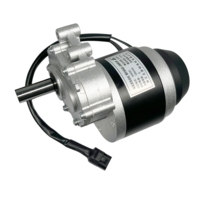 250W 350W 24V 75rpm 120rpm Motor DC Gear Brushed Kecepatan Rendah Poros Panjang dengan Rem Elektromagnetik untuk Peralatan Rumah Tangga Kipas Kapal
