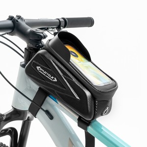Sacoche de selle Oxford imperméable à succès avec sangle réglable, étui rigide personnalisé pour écran tactile, sac de vélo à fermeture éclair - Product Image 1