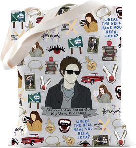 Sac fourre-tout Edward inspiré des films d'<span class=keywords><strong>horreur</strong></span> Vampire Merch pour les fans de cinéma (Sac fourre-tout Very Presence) - Product Image 1