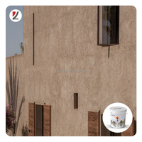 Peinture murale acrylique Grafiato imperméable et résistante aux UV, texture pierre, film riche pour application au pinceau, idéale pour les murs d'hôtels et de villas