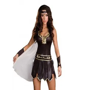 Dames Cosplay Warrior Princess Gladiator Romeinse Spartan Kostuum & Cape