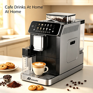 Máquina de Café Espresso Eléctrica Comercial Anbolife, Totalmente Automática, Pantalla Táctil Programable, un Solo Toque, Ideal para Hoteles - Product Image 5