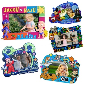 Cadres photo personnalisés amusants pour enfants, cadeaux promotionnels créatifs, en plastique souple PVC, mignons cadres décoratifs de dessins animés pour enfants - Product Image 1