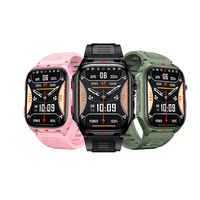 Reloj inteligente para hombre, reloj deportivo de 400mAh, reloj inteligente con llamada inalámbrica, resistente al agua IP68, relojes con linterna LED para mujer, Android IOS