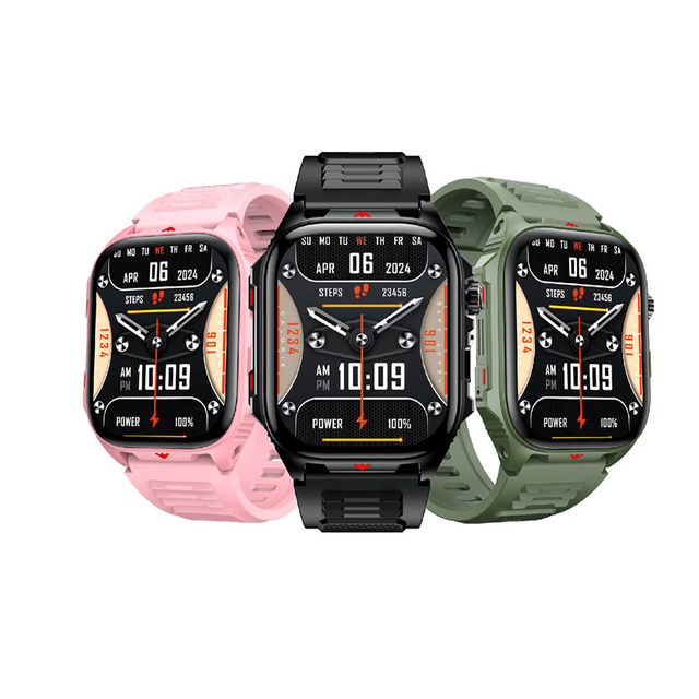 Men Smart Watch 400mAh Fitness Clock Wireless Call Smartwatch IP68 Waterproof LED Flashlight Watches for Woman Android IOS