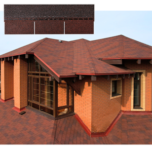 Matériaux de toiture économiques chinois Tuiles de toiture en fibre de verre Plates Tuiles d'asphalte à 3 languettes pour entrepreneurs en toiture - Product Image 4