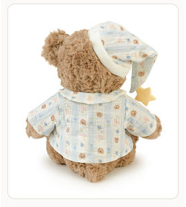 Ours en peluche doux avec pyjama et bonnet <span class=keywords><strong>de</strong></span> nuit, jouet en peluche <span class=keywords><strong>pour</strong></span> enfants, cadeau, compagnon <span class=keywords><strong>de</strong></span> sommeil confortable <span class=keywords><strong>pour</strong></span> garçons et filles - Product Image 3