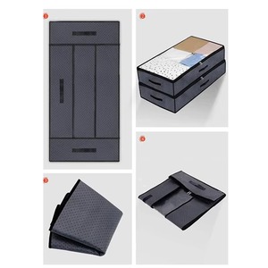 Bolsas de Almacenamiento Debajo de la Cama para Ropa y Juguetes, Parte Superior Transparente, Material No Tejido, Ecológico, Resistente al Agua, Plegable - Product Image 3