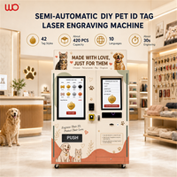 Mesin Penjual Tag ID Hewan Peliharaan Pintar dengan Pengenalan Barcode, Pengukiran Laser Otomatis, SDK, Manajemen Berbasis Cloud, Layar Sentuh