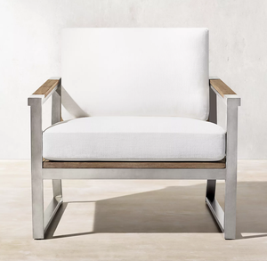 Nuevo Juego de Muebles de Jardín de Lujo para Patio, Sofá de Aluminio y Teca para Exteriores - Product Image 4