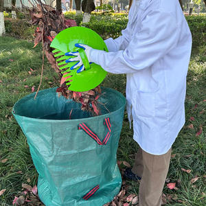 Pelles à feuilles de jardin en plastique avec logo personnalisé pour ramassage facile des feuilles, râteaux à feuilles pour jardinage - Product Image 1