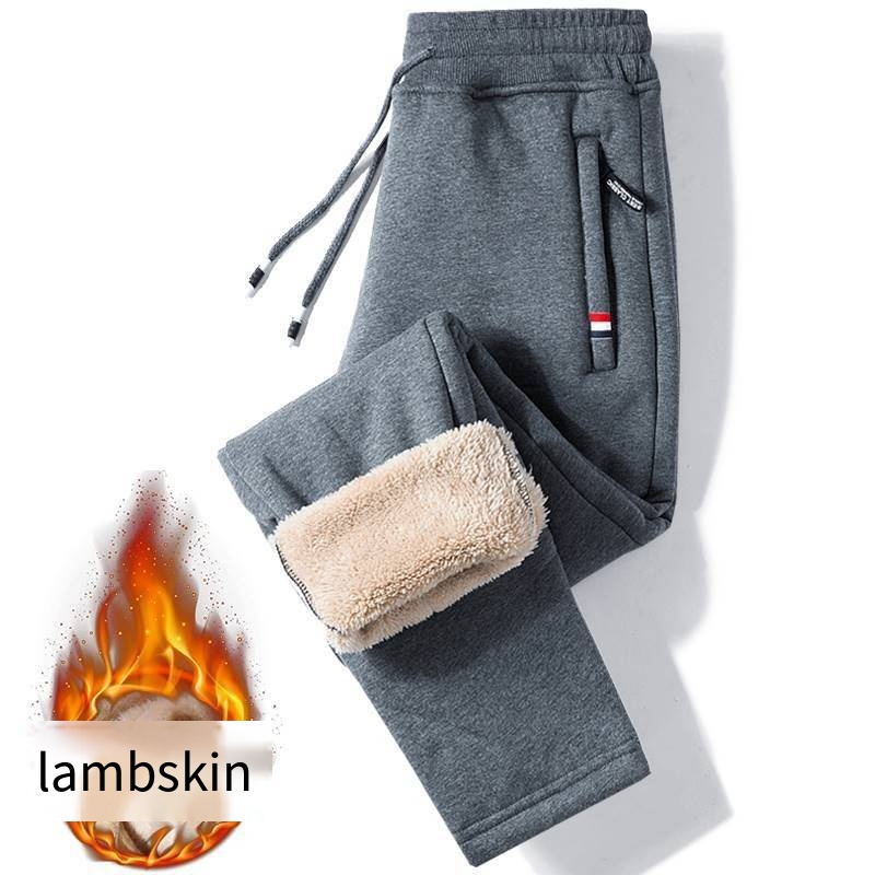 Cilindro recto con cremallera etiqueta roja lana de cordero gris oscuro