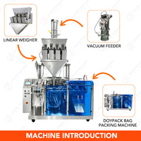Machine d'emballage automatique de sachets préformés pour céréales, flocons d'avoine et autres produits en grains