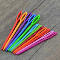Aiguilles à broder à grande pointe en plastique PP, outils de couture et de tricot manuels pour le bricolage, emballage en gros pour travaux d'aiguille