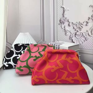 2025 Lady Handbag Customized New Fashion Foldable Water Resistant Ruched Knitted Clutch Leisure Large Capacity - Product Image 1