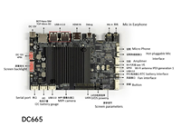 Carte mère Android Getcom AI DC665 Qualcomm QCM6125 Octa Core Cortex A73 A53 8G DDR4X 128G UFS Android 13 Vidéo 4K Écran LVDS