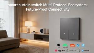 Interrupteur de rideau M4 intelligent WiFi RF433 Gestion de l'éclairage Tuya Alexa Google <span class=keywords><strong>Assistant</strong></span> pour les systèmes d'automatisation de la maison, de l'hôtel et du bureau - Product Image 6