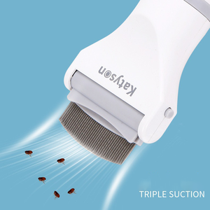 MOFESIPI電気ペットノミシラミクリーナーコームペットヘアクリーニングツール犬のクリーニングブラシペットライスリムーバー - Product Image 3