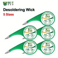Nouveau design 2m fils de soudage tresse à dessouder fil de mèche 1.5 2.0 2.5 3.0 3.5mm pour réparation de PCB ou outil de réparation BGA