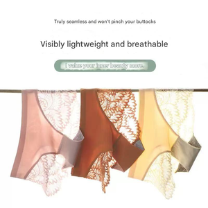 Elegante Braguita de Encaje Satinado para Mujer con Control Ligero, Ropa Interior Bordada Cómoda, Transpirable, Sin Costuras, Ecológica y Delgada - Product Image 5