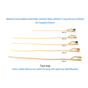 สายสวนปัสสาวะแบบฟอลลีย์ชนิดลาเท็กซ์ ใช้แล้วทิ้ง ปลอดเชื้อ ได้รับการรับรองมาตรฐาน CE สายสวนปัสสาวะแบบฟอลลีย์ชนิดลาเท็กซ์ <span class=keywords><strong>2</strong></span> ทาง ปลอดเชื้อ - Product Image 2