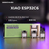 Pack de 3 modèles vocaux XIAO ESP32C6 ATOM - Wi-Fi 6 2,4 GHz, BLE 5.0, Zigbee, Matter, Thread avec interfaces d'antenne intégrées/extérieures pour la maison