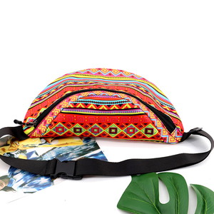 Sac de ceinture de Style Boho pour femmes, sac banane à motif imprimé, petit sac de ceinture partout pour le sport, la course, la sortie, vente en gros - Product Image 3