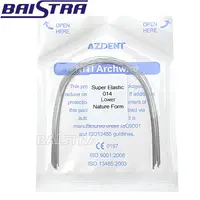 Most popular AZDENT dental orthodontic super elastic niti arch wire with natural form