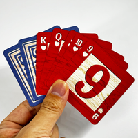 Cartes à jouer de poker en PVC de haute qualité, logo personnalisé RFID, souvenir pour enfants, 100% plastique, jeu de poker EPT