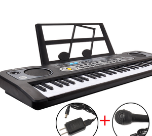 Le microphone multifonction du clavier <span class=keywords><strong>de</strong></span> piano 61 touches d'entrée <span class=keywords><strong>de</strong></span> gamme <span class=keywords><strong>de</strong></span> 76cm émule les <span class=keywords><strong>instruments</strong></span> <span class=keywords><strong>de</strong></span> <span class=keywords><strong>musique</strong></span> pour enfants - Product Image 4