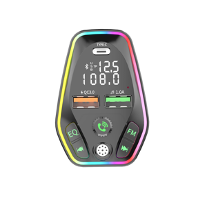 2022 New PD Car Mobile Phone Charger with Display BT5.0 <strong>Bluetooth</strong>-MP3 Player Hands-free Calling Car FM Transmitter - Product Image 4