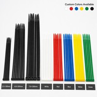 Attaches-câbles PA66, Nylon, autobloquantes, 4,8*400mm, robustes, industrielles, pour la gestion des câbles, électriques, automobiles