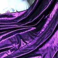 Tissu en feuille de paillettes dorées à effet brillant pour robe de bain