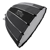 Diffuseur de flash parabolique profond en alliage d'aluminium TRIOPO 90 cm, adapté aux supports de photographie en studio flash.
