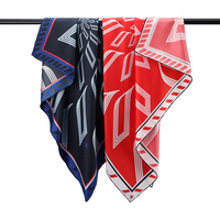 Juego de Pañuelos de Seda con Logotipo Personalizado, Cuadrado y Tipo Bandeau, Impresión Digital, 100% Seda, Proveedor Mayorista