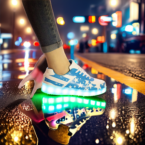 Chaussures LED en PVC unisexes à tige haute, respirantes, imperméables, antidérapantes, avec chargement USB, pour été/hiver, plusieurs couleurs – Vente chaude - Product Image 1